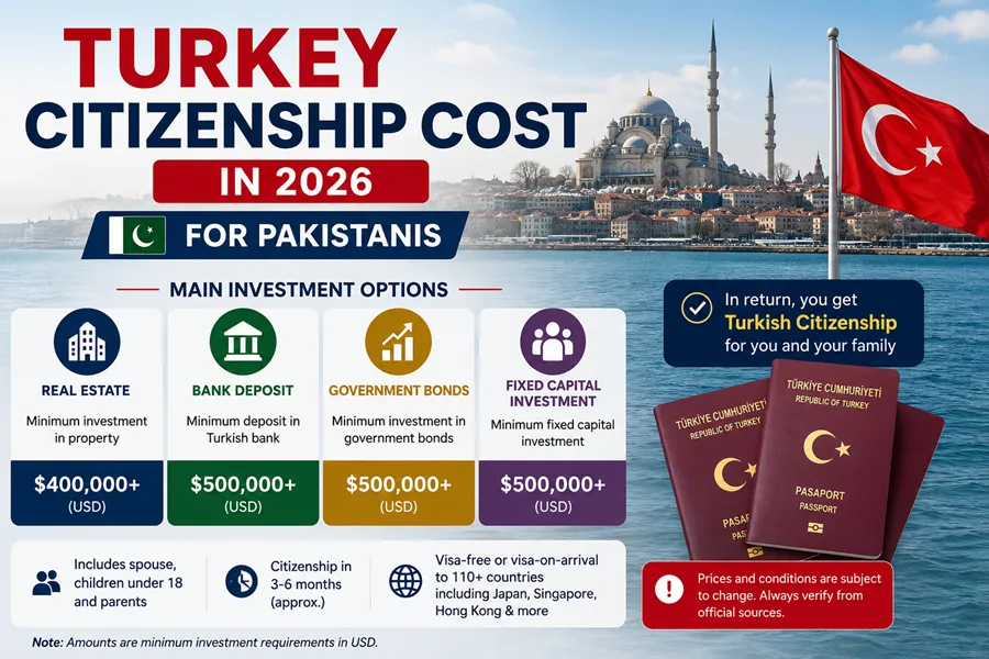 Turkey Citizenship Cost in 2026