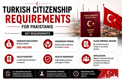 Turkish Citizenship Requirements for Pakistanis